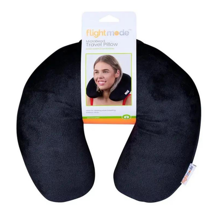 Flightmode Micro Bead Travel Pillow - Black Only