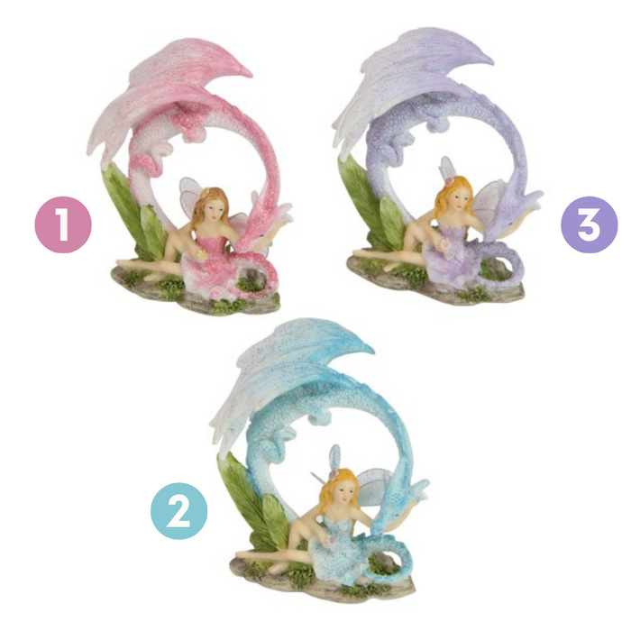 Ronis Fairy Petting Dragon 10cm 3 Asstd