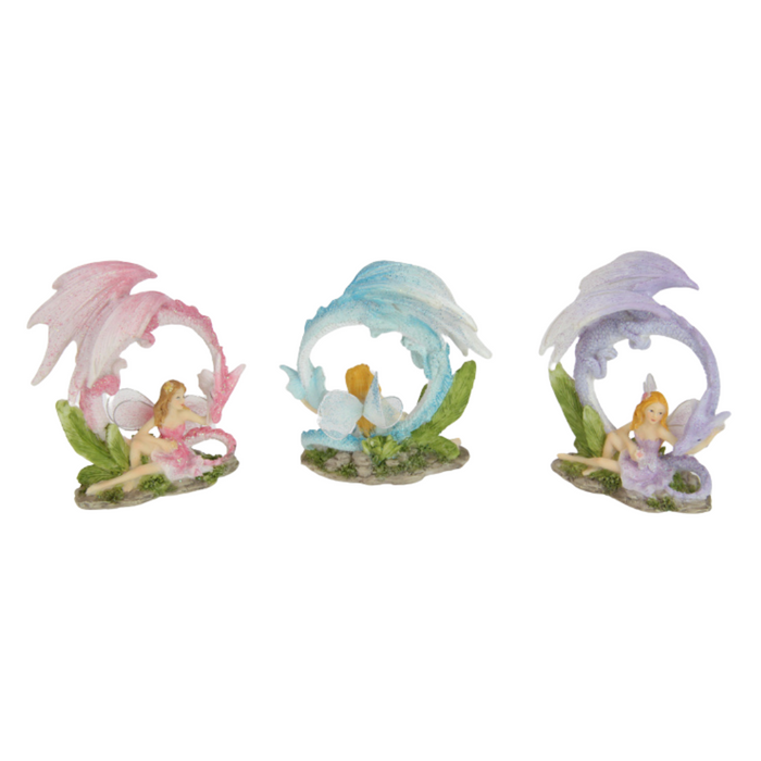 Ronis Fairy Petting Dragon 10cm 3 Asstd