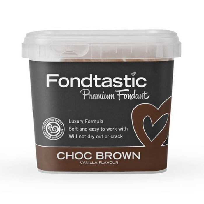 Ronis Fondtastic Premium Fondant 1kg Choc Brown