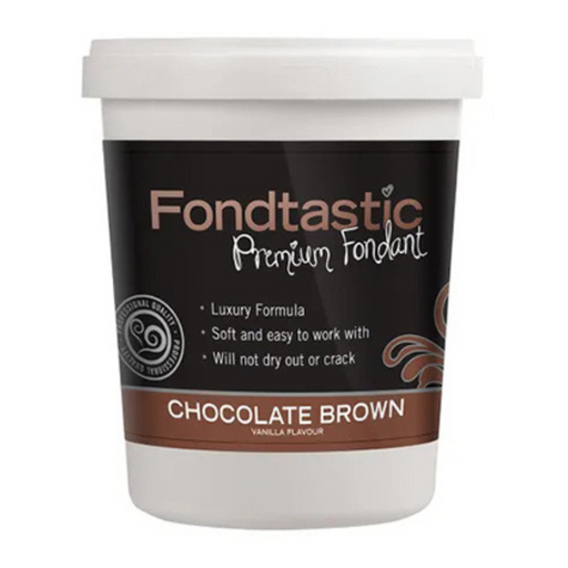Ronis Fondtastic Vanilla Flavoured Fondant 908g Choc Brown