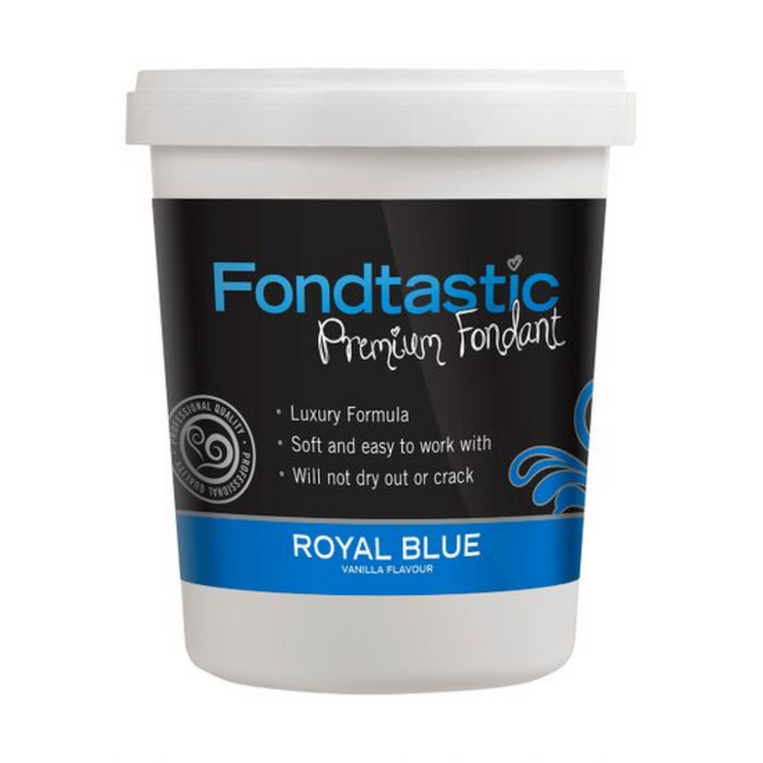 Ronis Fondtastic Vanilla Flavoured Fondant 908g Royal Blue