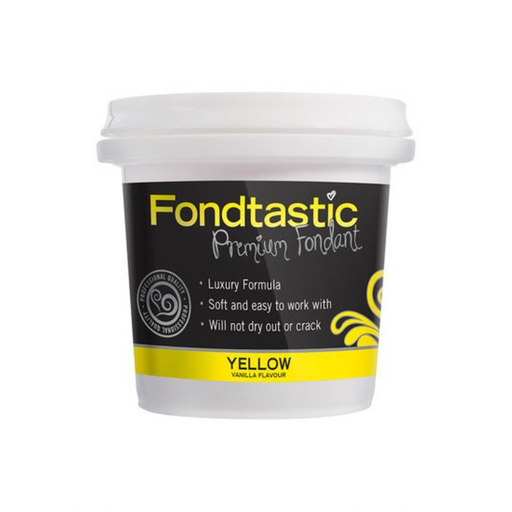 Ronis Fondtastic Vanilla Flavoured Fondant Mini Tub 226g Yellow