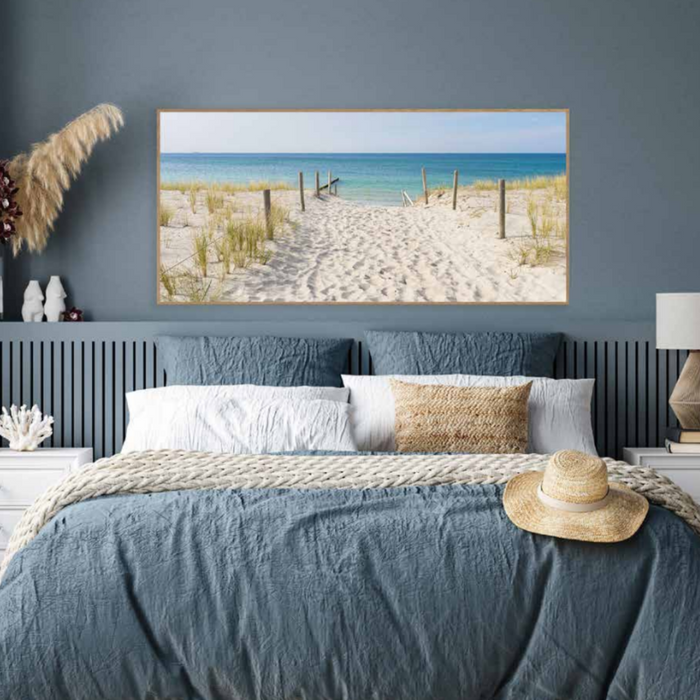 Ronis Frame Canvas Boardwalk 70x150cm 5x1cm Wood Grain 4 Asstd