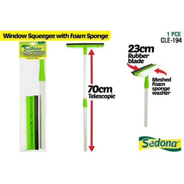 Ronis Glass Squeegee with Telescopic 70cm Sedona