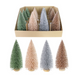 Ronis Glitter Spiky Tree Naturals 14cm 4 Asstd