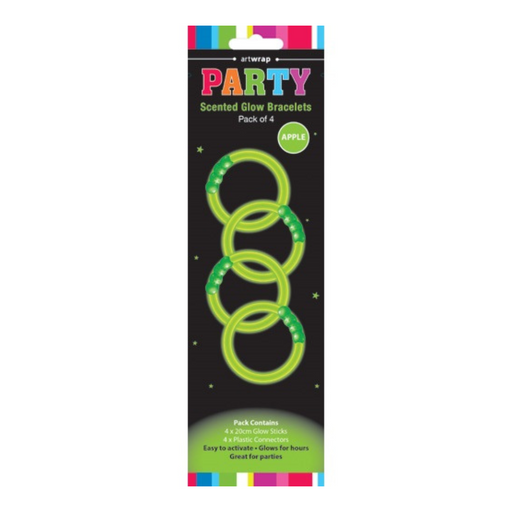 Ronis Glow Bracelet Apple Scent Pack of 4