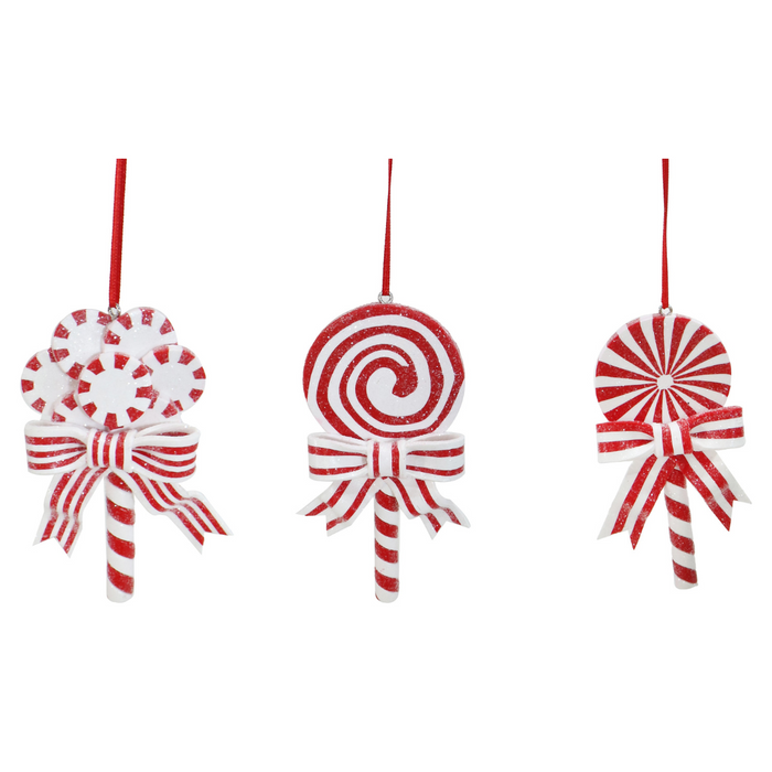 Ronis Hanging Candycane Lollipop 3 Asstd