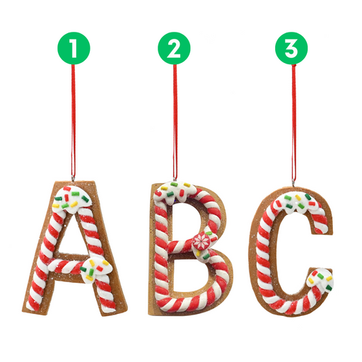 Ronis Hanging Gingerbread Alphabet 3 Asstd