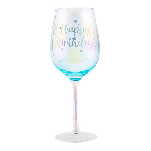 Ronis Happy Birthday Holographic Wine Glass 560ml