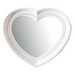 Ronis Heart Mirror 46x40x4cm White