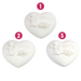 Ronis Heart With Cherub and Inspirational Word 7cm 3 Asstd