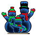 Ronis Infinity Standing Snowmen 65cm