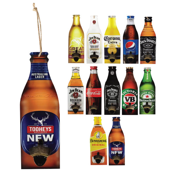 Bottle Shape Bottle Opener Assorted Designs