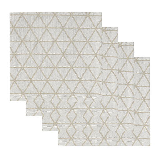 Ronis Jacquard Napkin 45x45cm Taupe Set of 4