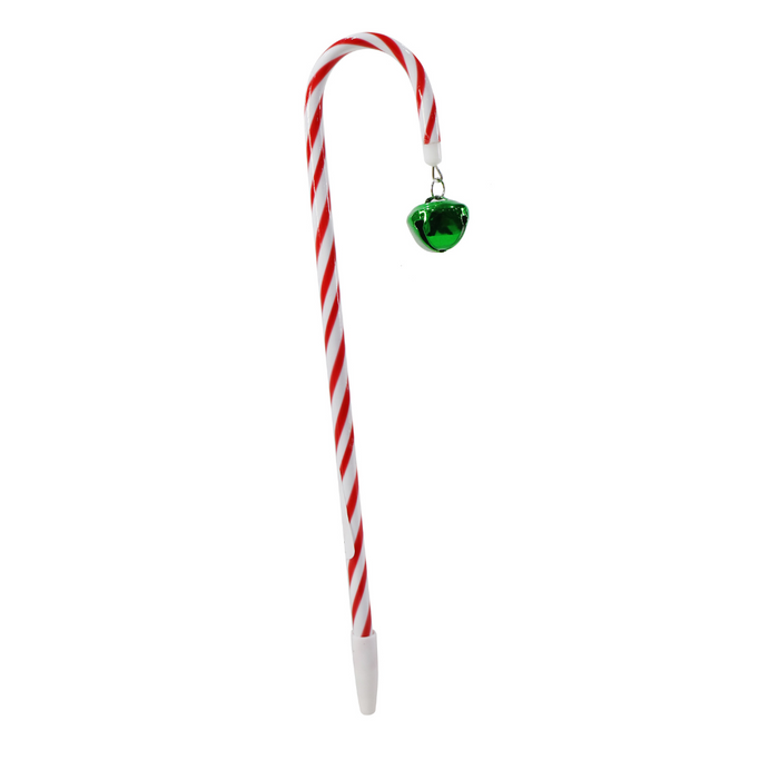 Ronis Jingle Bells Candy Striped Pen 2 Asstd