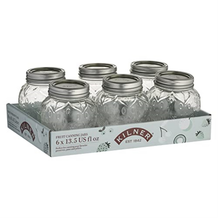 Ronis Kilner Strawberry Jar Set of 6 400ml