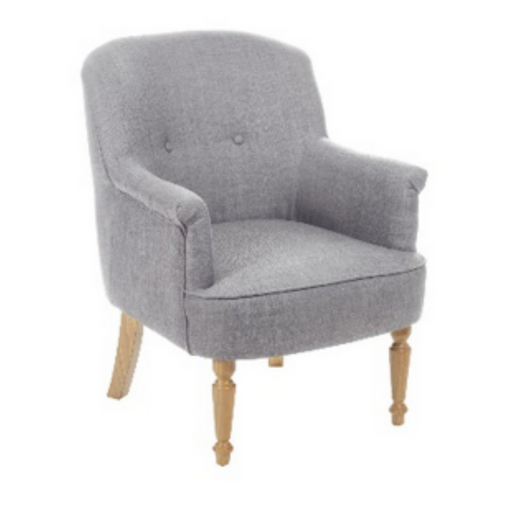 Ronis Kingston Upholstered Armchair Light Grey