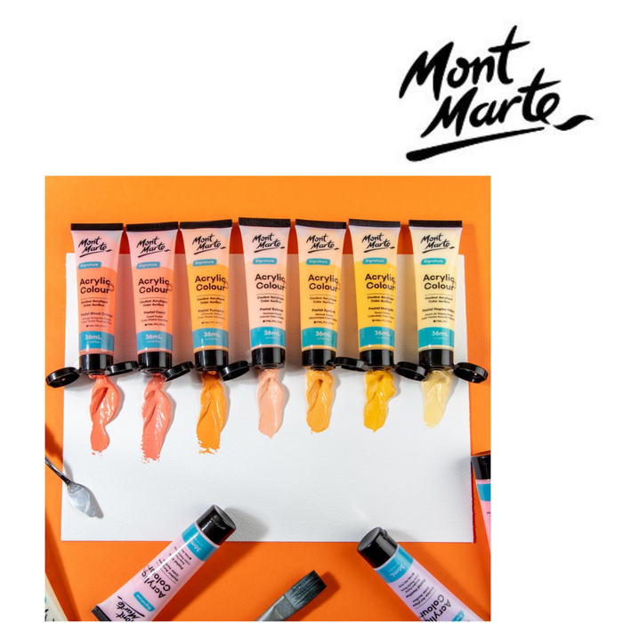 Ronis Mont Marte Acrylic Colour Pastel Colours 12pc x 36ml