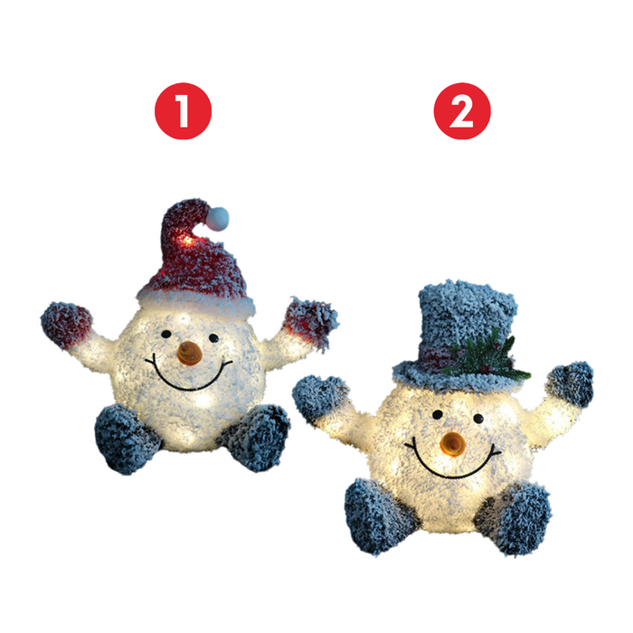 Ronis LED Frosty Cute Snowman 2 Asstd