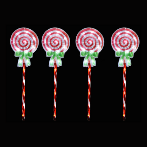 Ronis LED Path Candy Lollipop Lights 4pc