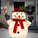 Ronis LED Tinsel Snowman With Top Hat 55cm