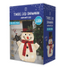 Ronis LED Tinsel Snowman With Top Hat 55cm