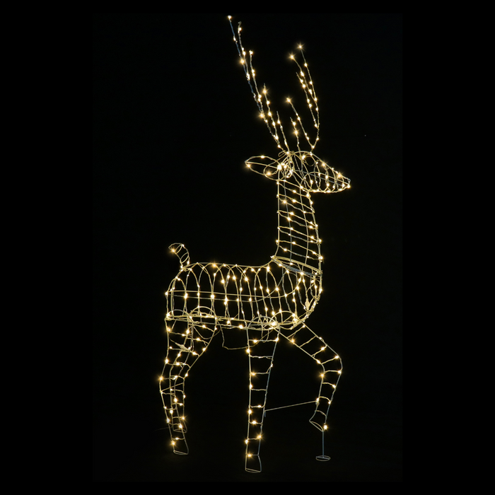 Ronis LED Flexi Cable Reindeer Wide Antlers Twinkle