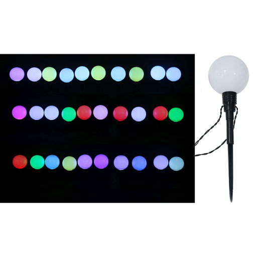 Ronis LED Path Ball Lights Colour Change 10pk