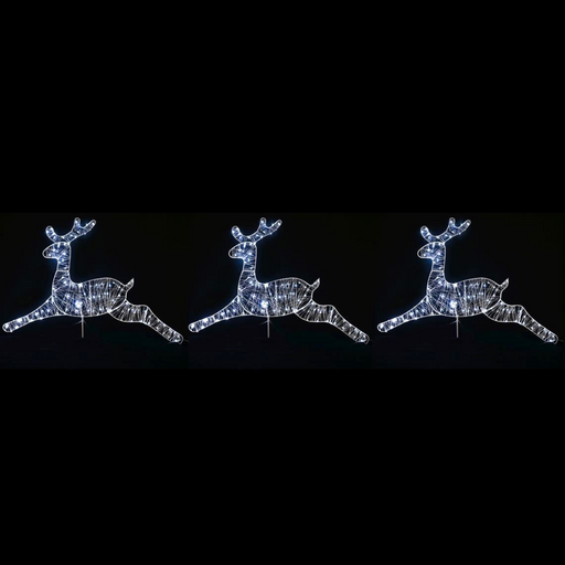 Ronis LED Starry Wire Reindeer Path Lights 3pk