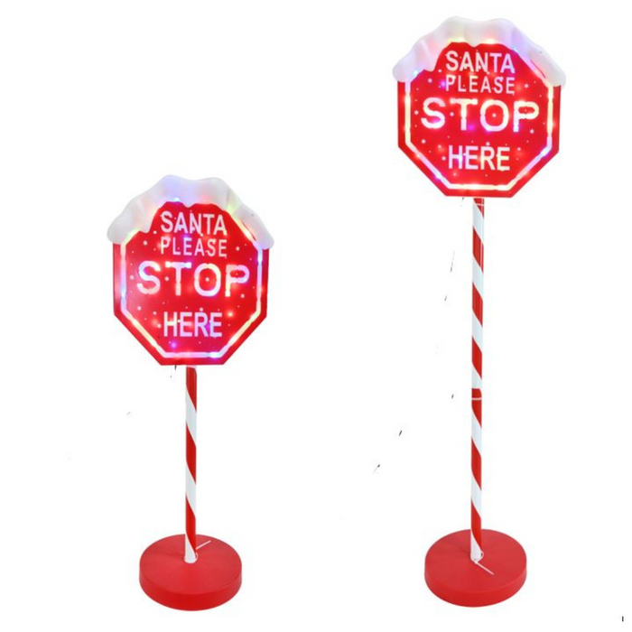 Ronis LED Stop Here Sign Multi 100cm Dual Purpose