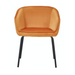 Ronis Laken Velvet Dining Chair Rust