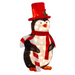 Ronis Led Tinsel Penguin With Top Hat 82cm