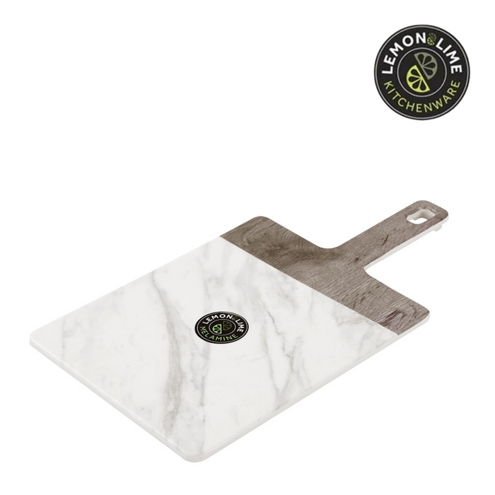 Ronis Lemon and LIme Matte Melamine Serving Board Endwood Marble 41x18.5cm