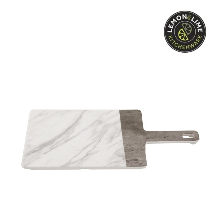 Ronis Lemon and LIme Matte Melamine Serving Board Endwood Marble 41x18.5cm