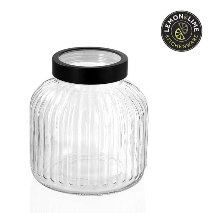 Ronis Lemon and Lime Brooklyn Glass Jar 3L 17.5x17.5x19cm