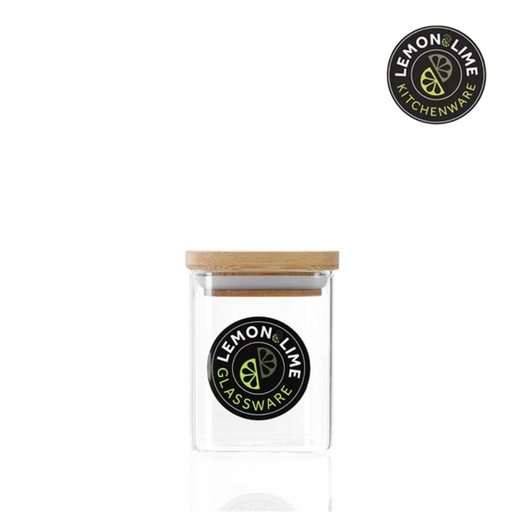 Ronis Lemon and Lime Camden Square Glass Jar Bamboo Lid 200ml