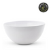 Ronis Lemon and Lime Melamine Round Salad Bowl Large 30cm White