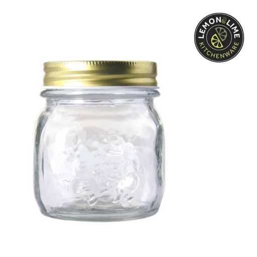 Ronis Lemon and Lime Roma Glass Conserve Jar 8.5x8.5x9cm 300ml