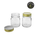 Ronis Lemon and Lime Roma Glass Conserve Jars Gold Lids 6x6x8cm 200ml 18pk