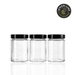 Ronis Lemon and Lime Soho Glass Preserve Jar with Black Lid 260ml 3pk