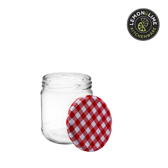 Ronis Lemon and Lime Toscana Glass Conserve Jars 8.5x8.5x10cm 450ml 8pk