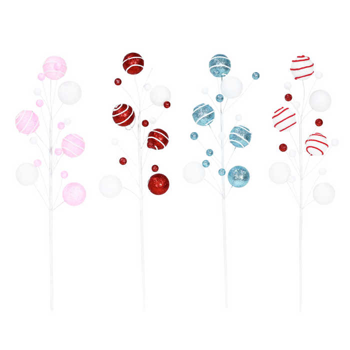 Ronis Lollipop Bauble Pick 50cm 4 Asstd