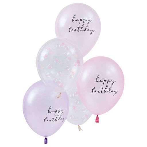 Mermaid HBD Confetti W/Tassel Balloon Bundle Ginger Ray