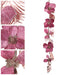 Ronis Magnolia Flower and Leaf Garland 115cm Pink and Rose Gold