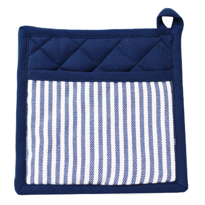 Ronis Maison Stripe Potholder 20x20cm Navy