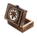 Ronis Mango Wood Box with Leaf Decor 12x9x5cm