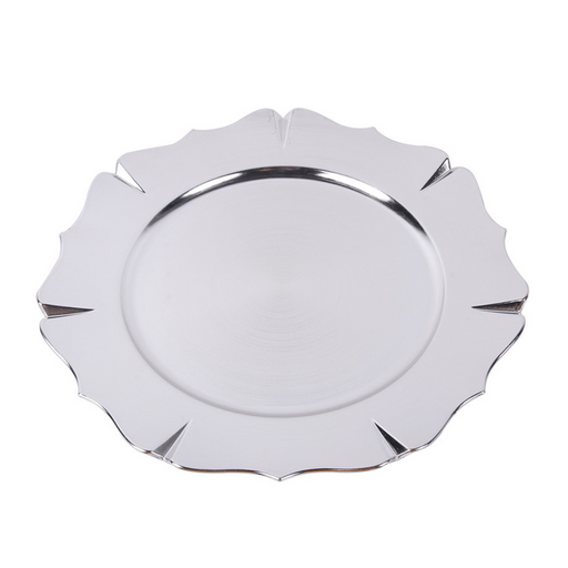 Ronis Melamine Charger Plate 33cmD Silver