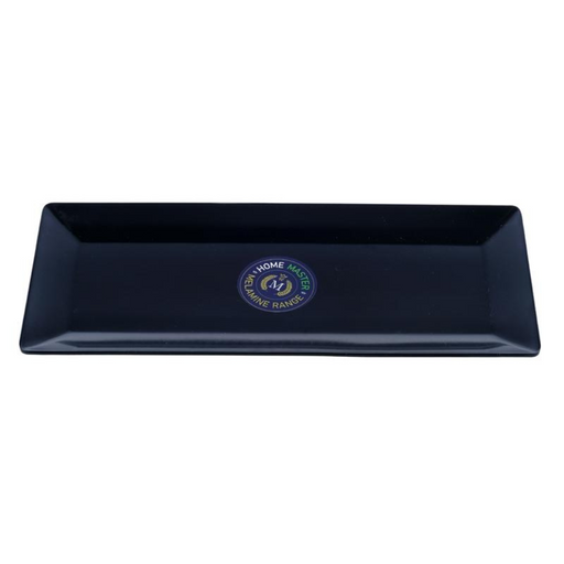 Ronis Melamine Platter Tray Rectangular 35x15x1.5cm Black