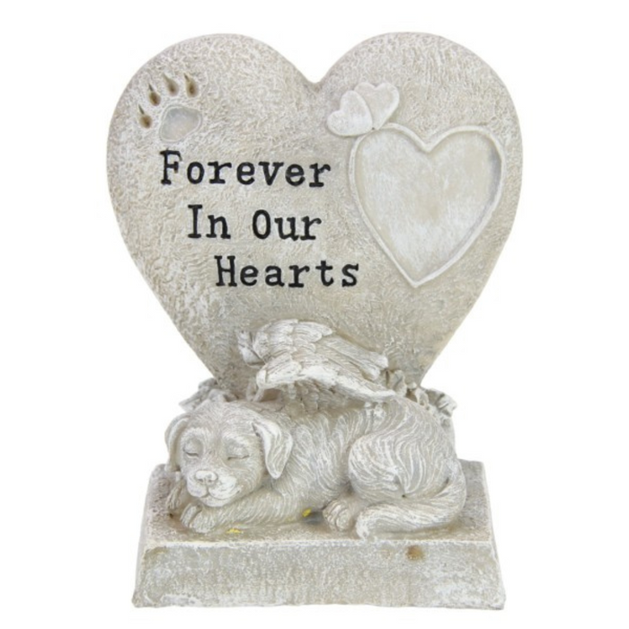 Ronis Memorial Dog With Love Heart 28cm